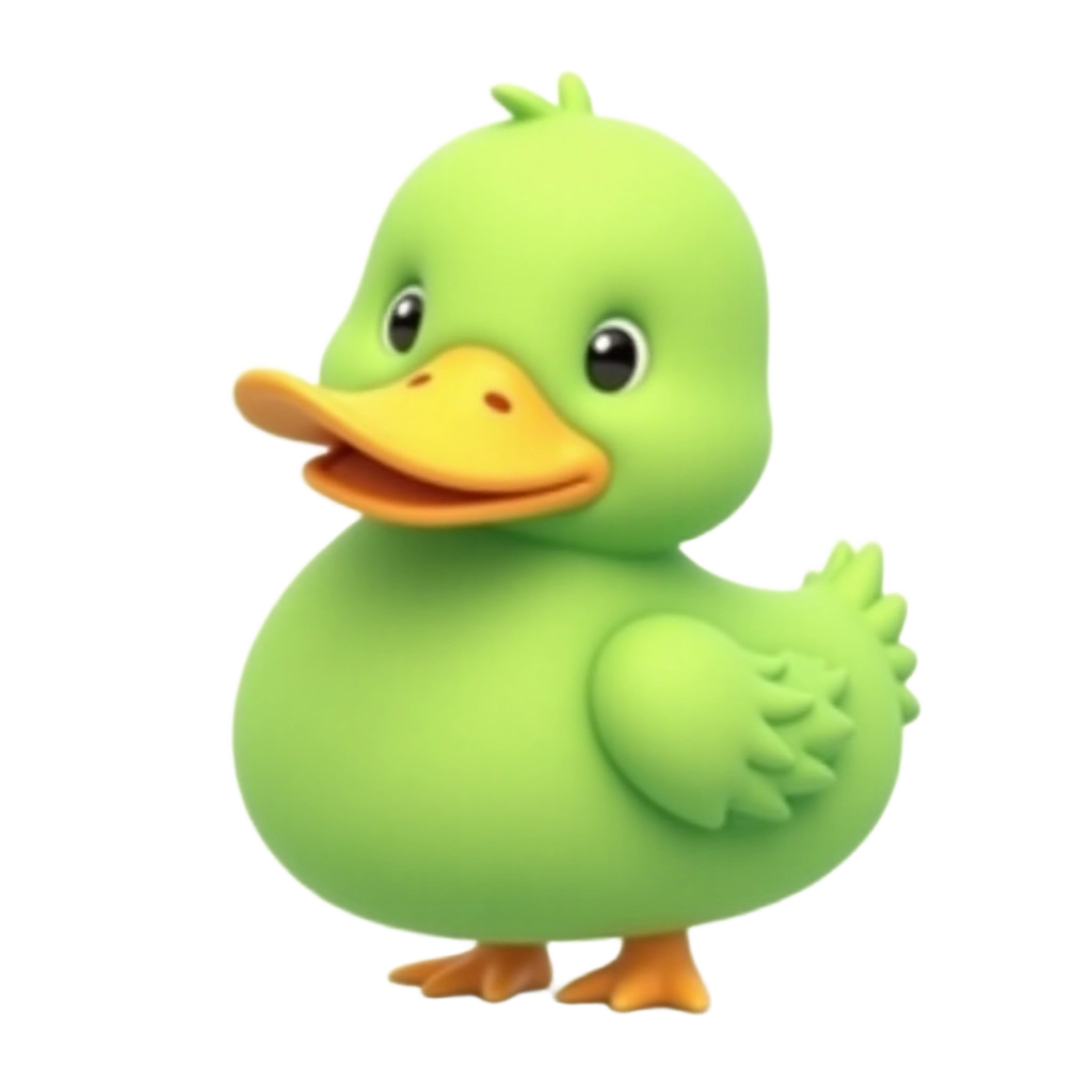 Cute Green Duck Toy